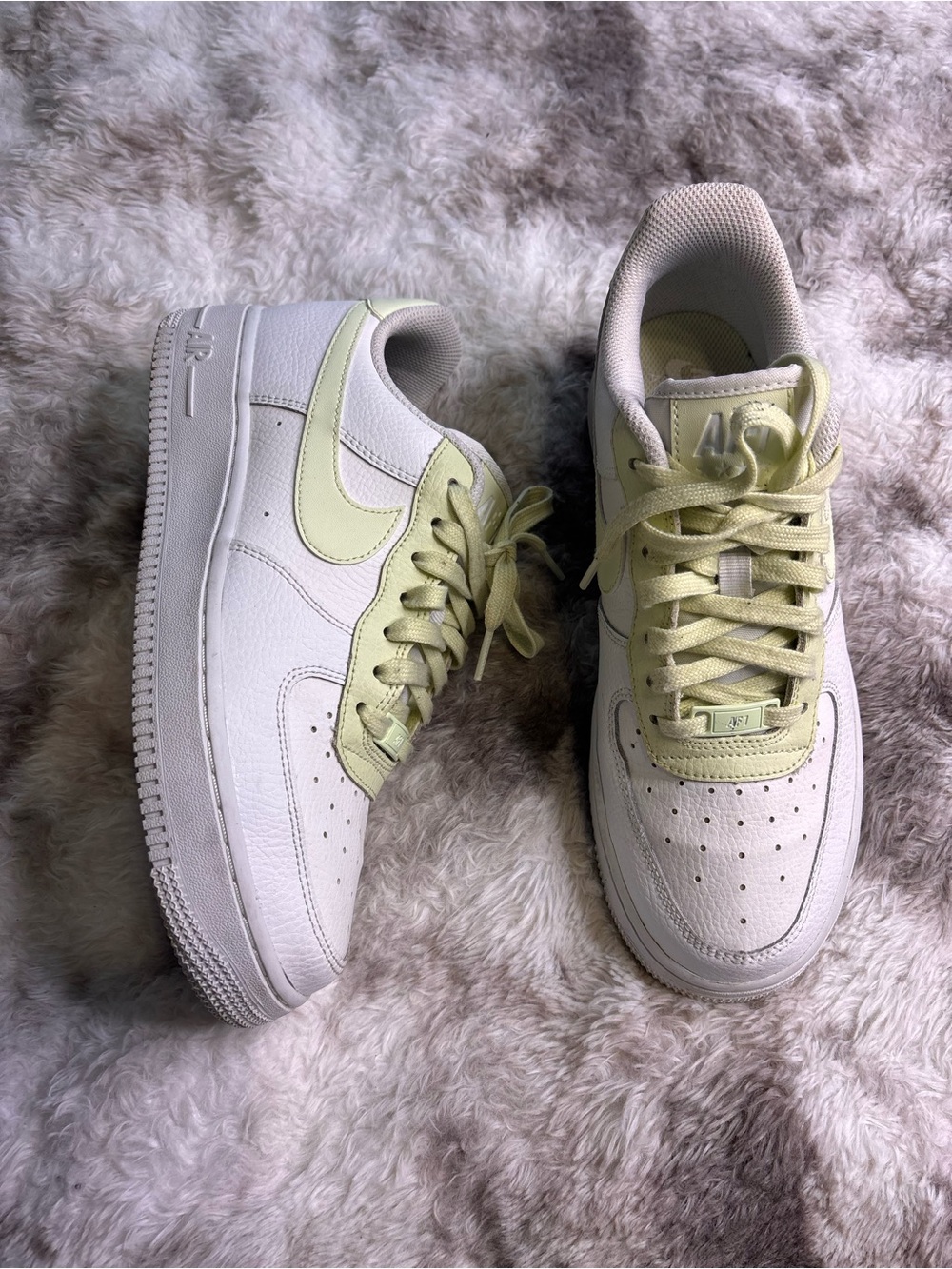 Nike Women’s Air Force 1 Low — White & Pastel green